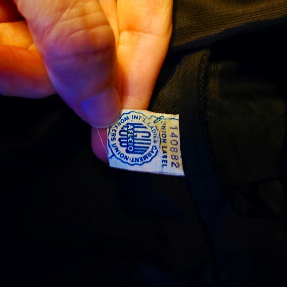 1950's - 1960's Jeanne D'arc black fit and flare pleated dress size 13 - Picture 7 of 7